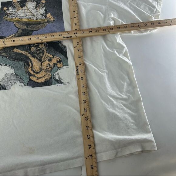 Vintage Alice In Chains Shirt Men's XXL White 90s‎ 1995 Rock And Roll HOF Musuem - Picture 7 of 11
